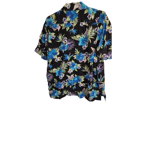 GJC Men's Floral XL ST. Thomas Cabana Style Button Down Short Sleeve Shirt - Picture 2 of 7